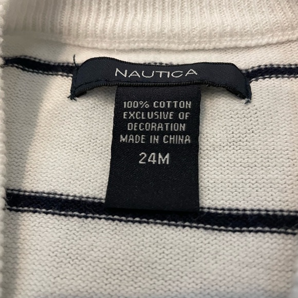 Nautica Button Up Sweater- 24 months - Picture 4 of 6